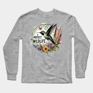 Hummingbird - Protect Wildlife Long Sleeve T-Shirt